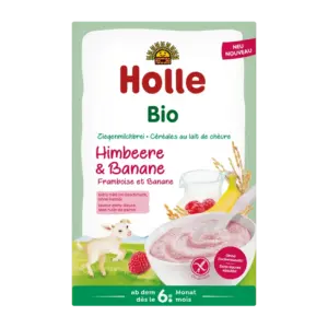 Holle Organic Goat Milk Cereal with Raspberry and Banana 250 g