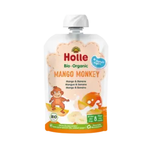 Holle Mango Monkey - Pouch Mango with yogurt 100 g