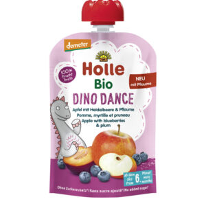Holle Dino Dance – Apple with Blueberries & Plum 100 g