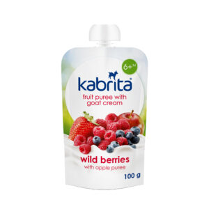 Kabrita Berries and Apple puree with sweet goat milk cream Pouch 100 g