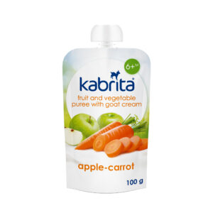 Kabrita Carrot and Apple puree with sweet goat milk cream Pouch 100 g