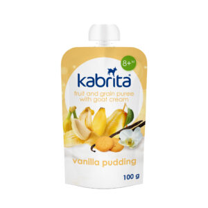 Kabrita vanilla pudding with fruit, cereal and goat cream Pouch 100 g
