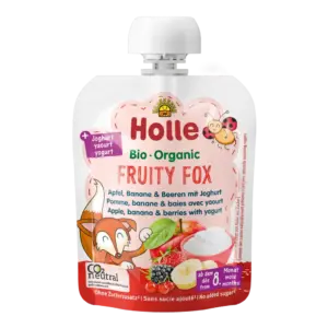 Holle Fruity Fox – Apple, banana & berries with yogurt Pouch
