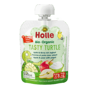 Holle Tasty Turtle – Apple & pear with yogurt Pouch_image1
