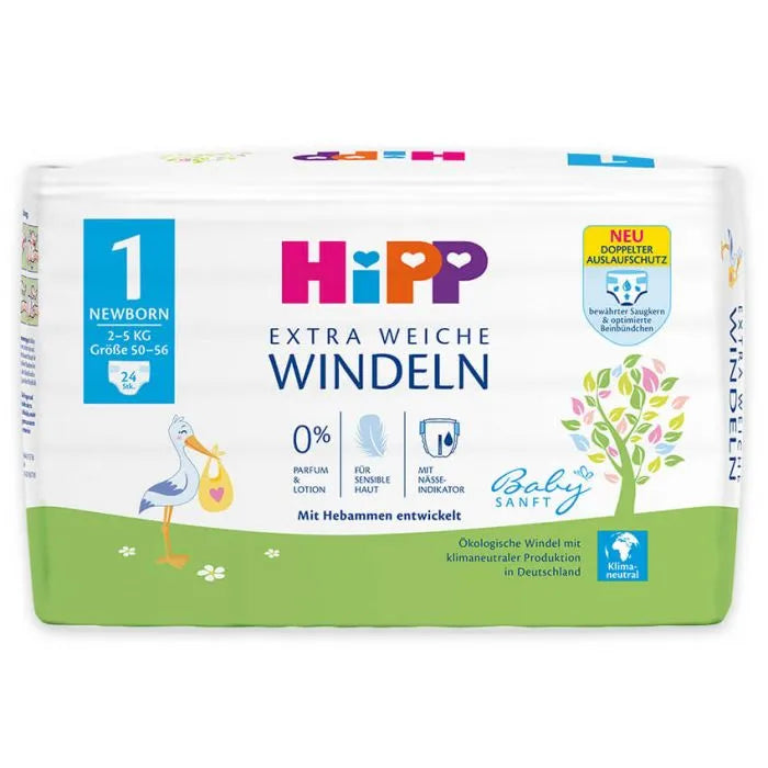 HiPP baby soft extra soft diapers Newborn, size 1