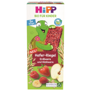 HiPP Organic Strawberry Raspberry Oat Bar (5x20 g) 100 g
