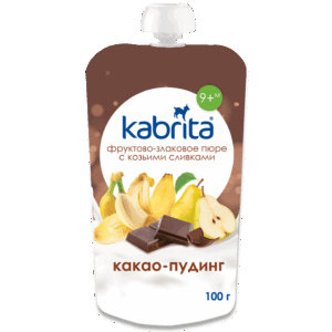 Kabrita cocoa pudding with fruit, cereal and goat cream Pouch 100 g_image1