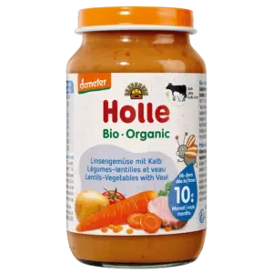 Holle Lentils-Vegetables with Veal Puree 220 g