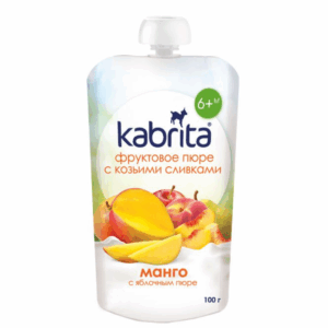 Kabrita Mango and Apple puree with sweet goat milk cream Pouch 100 g