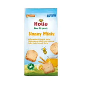 Holle Organic Minis Baby Rusks Honey & Butter 100 g