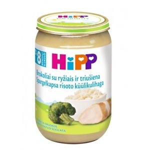 HiPP Broccoli with Rice and Rabbit Puree 220 g