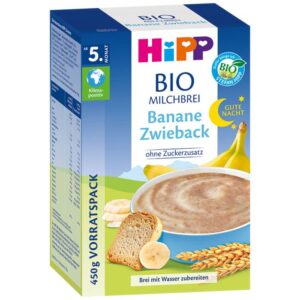 HiPP Good Night Banana Rusk Organic Milk & Cereal 450 g