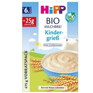 HiPP Children's Semolina Milk & Cereal 475 g