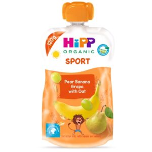 HiPP Organic Sport Pear Banana Grape with Oat Puree 120 g
