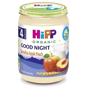 HiPP Semolina Apple Peach Milk Puree 190 g