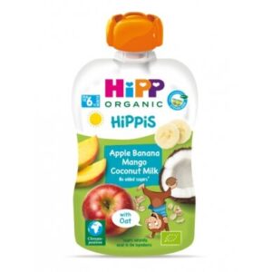 Hipp Organic Apple, banana, mango puree with coconut cream and oats 100 g