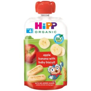HiPP Hippis Apple Banana & Baby Biscuit Puree 100 g