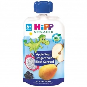 HiPP Hippis apple, pear, pitahaya & blackcurrant Puree 100 g