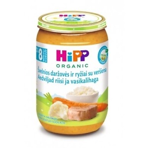 HiPP Gentle Vegetables and Rice with Veal Puree 220 g