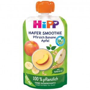 HiPP Hippis Smoothie Drink Peach Banana Apple with Oat 120 g