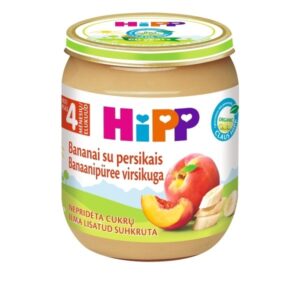 HiPP Banana and Peach Puree 125 g_image1
