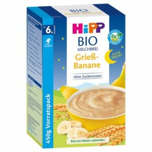 HiPP Good Night Semolina Banana Organic Milk & Cereal 475 g
