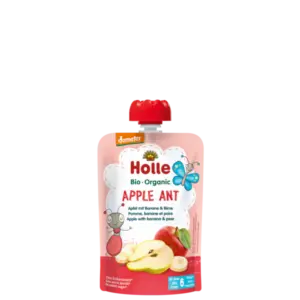 Holle Apple Ant - Pouch apple with banana & pear 100 g_image1