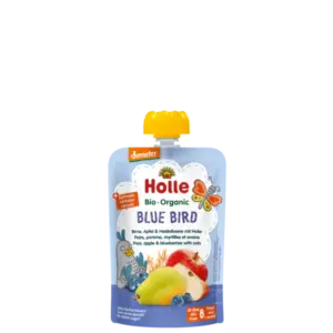 Holle Blue Bird - Pouch pear, apple & blueberries with oats 100 g_image1