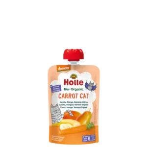 Holle Carrot Cat - Pouch carrot, mango, banana & pear 100 g_image1