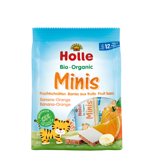Holle Organic Minis Fruit Bars Banana-Orange 100 g_image1