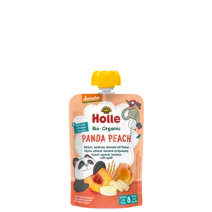 Holle Panda Peach - Pouch peach, apricot, banana with spelt 100 g_image1
