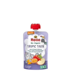 Holle Tropic Tiger - Pouch apple with mango & passion fruit 100 g_image1