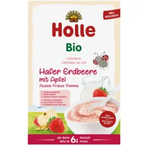Holle Organic Milk Cereal with Oat, Strawberry and Apple 250 g