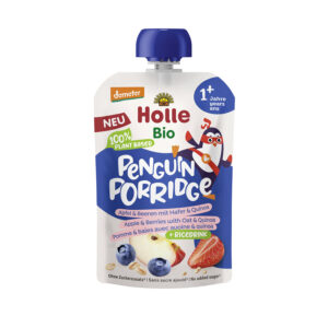 Holle Penguin Porridge – Apple & Berries with Oats & Quinoa 110 g