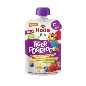 Holle Tiger Porridge – Banana & Berries with Oats & Quinoa 110 g