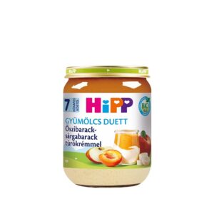 HiPP Fruit Duet Peach Appricot with Curd Cream Puree 160 g