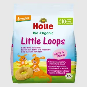 Holle Organic Little Loops Date Buiscuits with Spelt 80 g