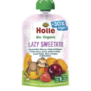Holle Lazy Sweetato – Pouch Sweet Potato, Plum, Pumpkin & Strawberry 100 g