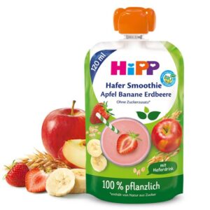 HiPP Organic Smoothie Apple Banana Strawberry with Oat 120 ml