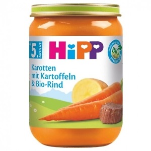 HiPP Carrots with Potatoes and Organic Beef Puree 190 g
