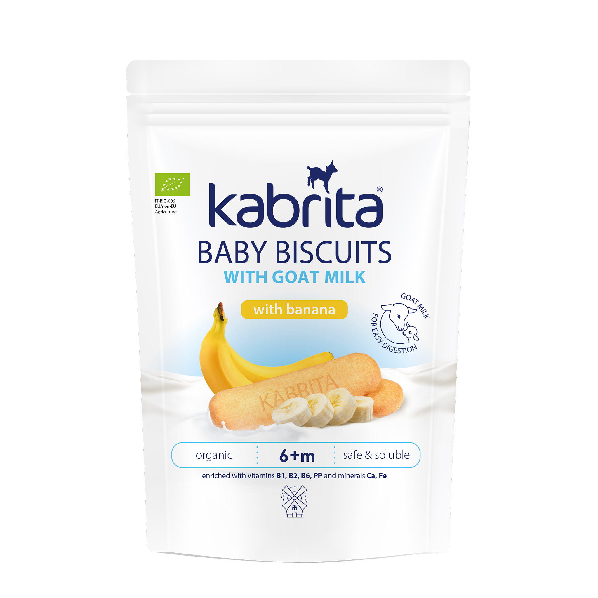 Kabrita Baby Biscuits with Banana and Goat Milk 115 g